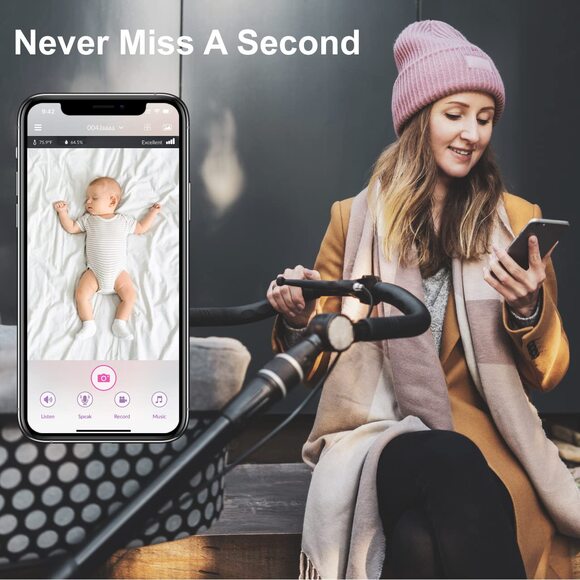 NWT iBaby M2C WiFi Baby Monitor Camera with FHD Audio  with Night Vision  White - Picture 7 of 7